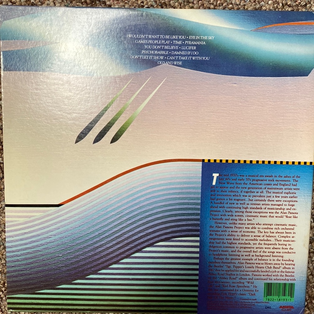 The Best of the Alan Parsons Project 1983
Record Vinyl LP - Picture 5 of 8
